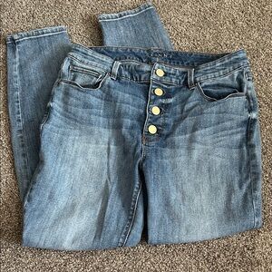 White House Black Market Blue Skinny Jeans